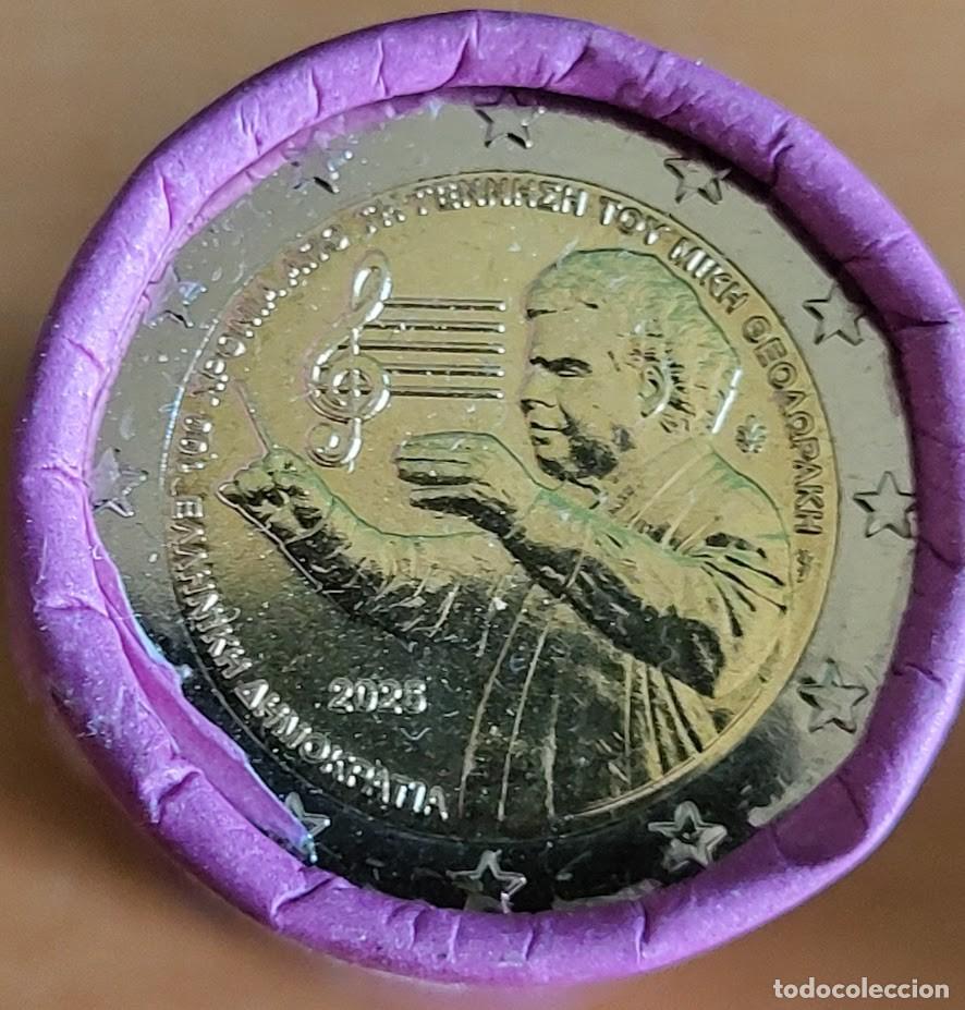 Monedas antiguas de Europa: Moneda 2 Euros Conmemorativa Grecia 2025 - Centenario del nacimiento de Mikis Theodorakis