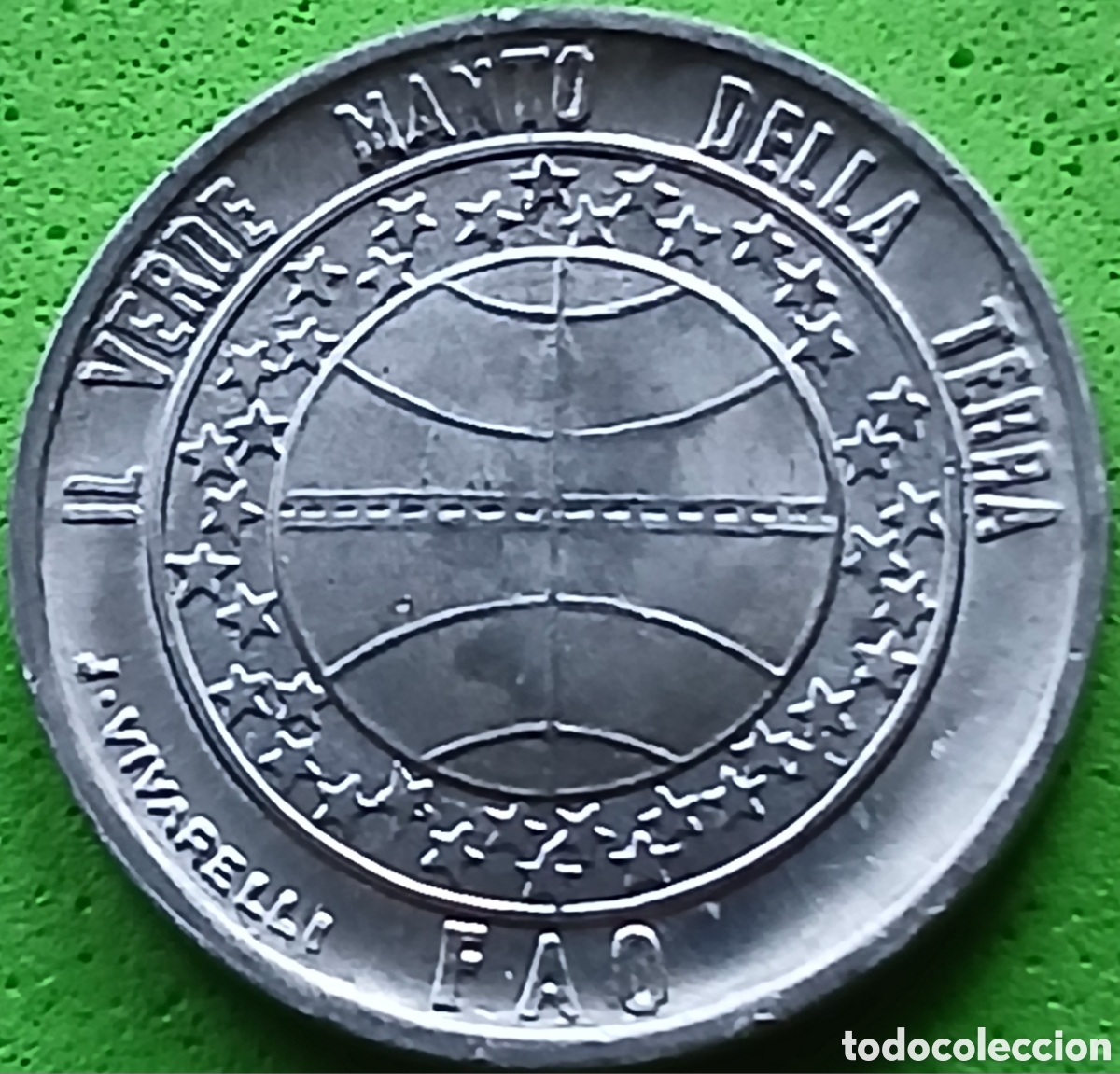 Monedas antiguas de Europa: San Marino 1 lira 1977 km#63 Ecolog&iacute;a, FAO