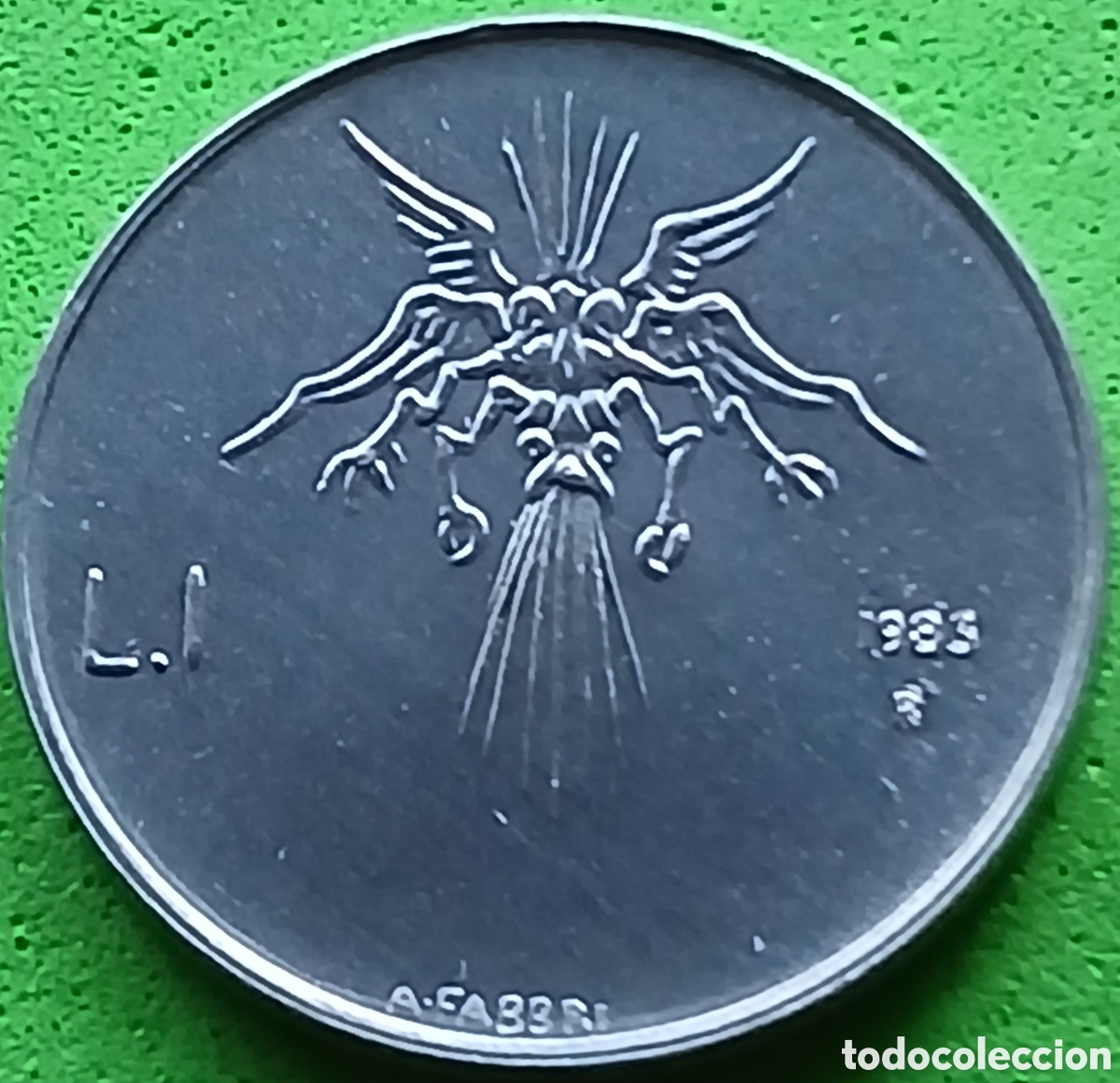 Monedas antiguas de Europa: San Marino 1 lira 1983 km#145 Amenaza Nuclear