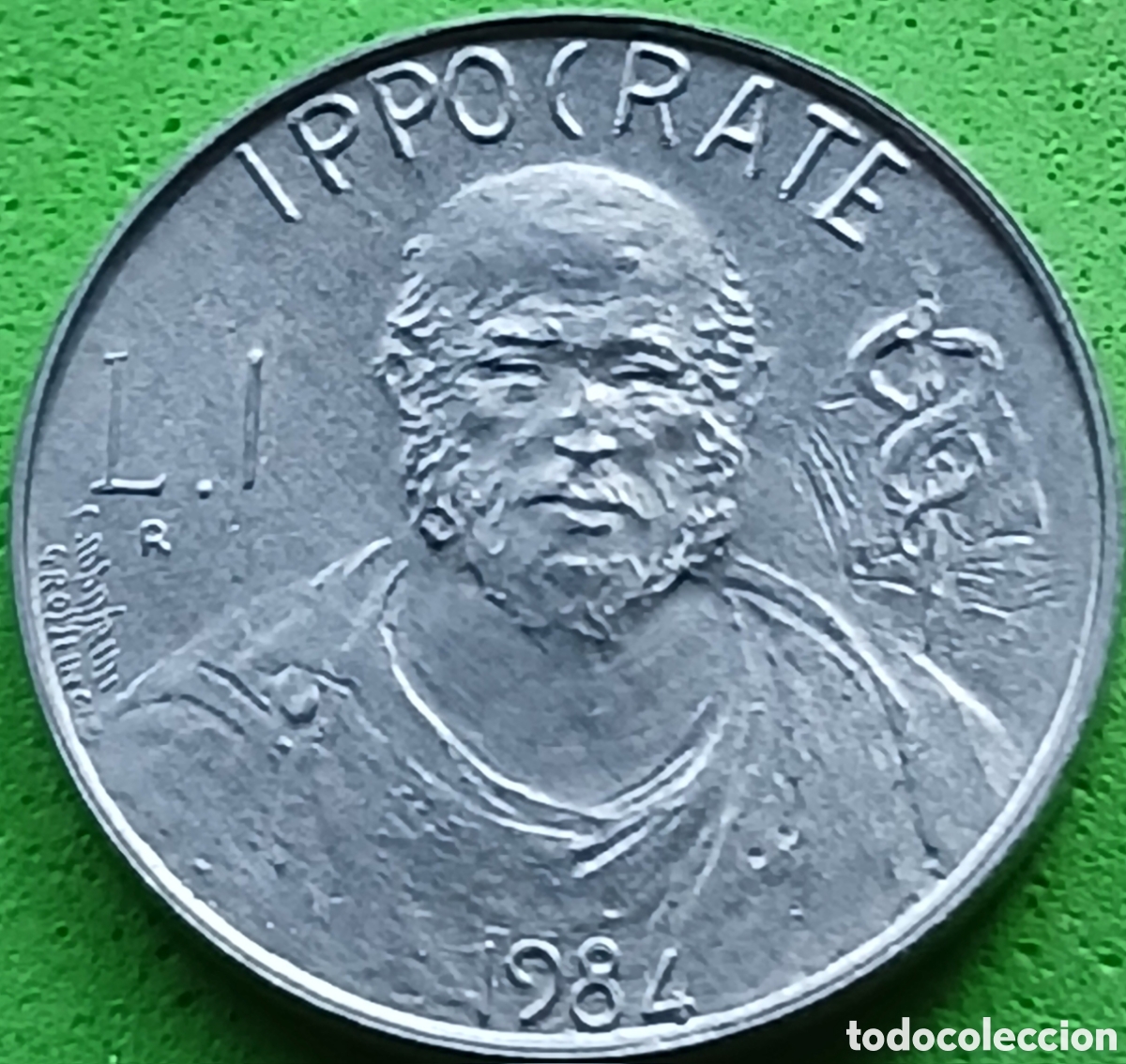 Monedas antiguas de Europa: San Marino 1 lira 1984 km#159 Cient&iacute;ficos