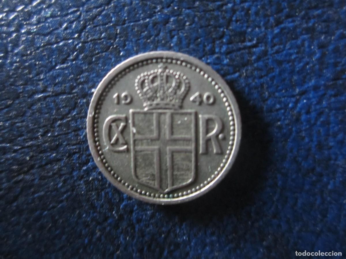Monedas antiguas de Europa: Islandia 10 aurar 1940