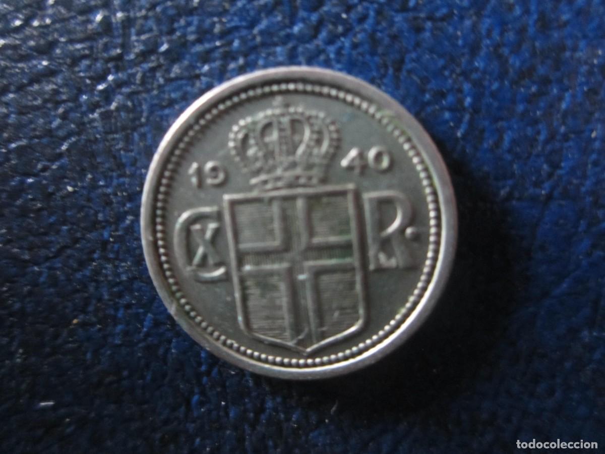 Monedas antiguas de Europa: Islandia 25 aurar 1940