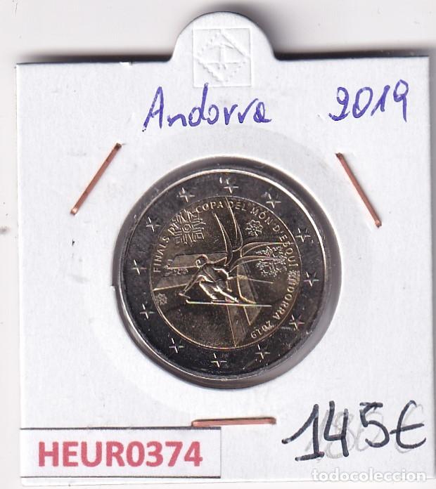 Monedas antiguas de Europa: HEUR0374 MONEDA ANDORRA 2 EUROS 2019 (Copa del mundo de esqu&iacute;)