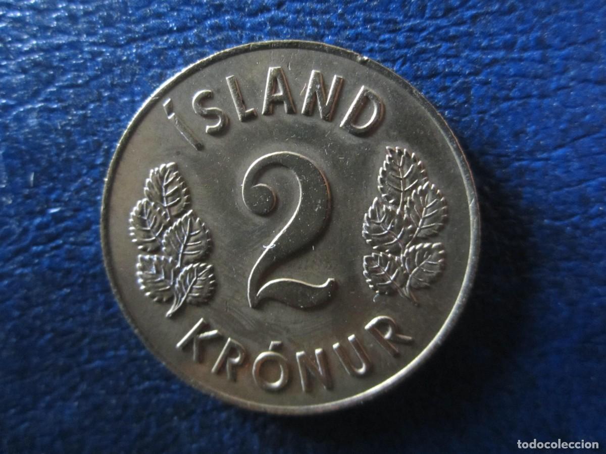 Monedas antiguas de Europa: Islandia 2 Coronas 1966
