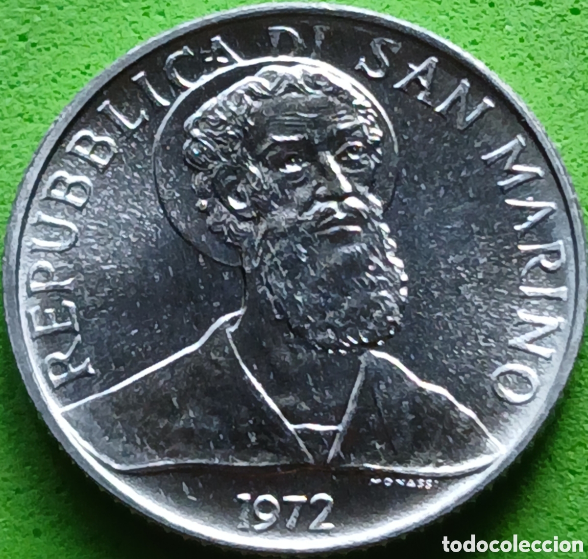 Monedas antiguas de Europa: San Marino 2 liras 1972 km#15
