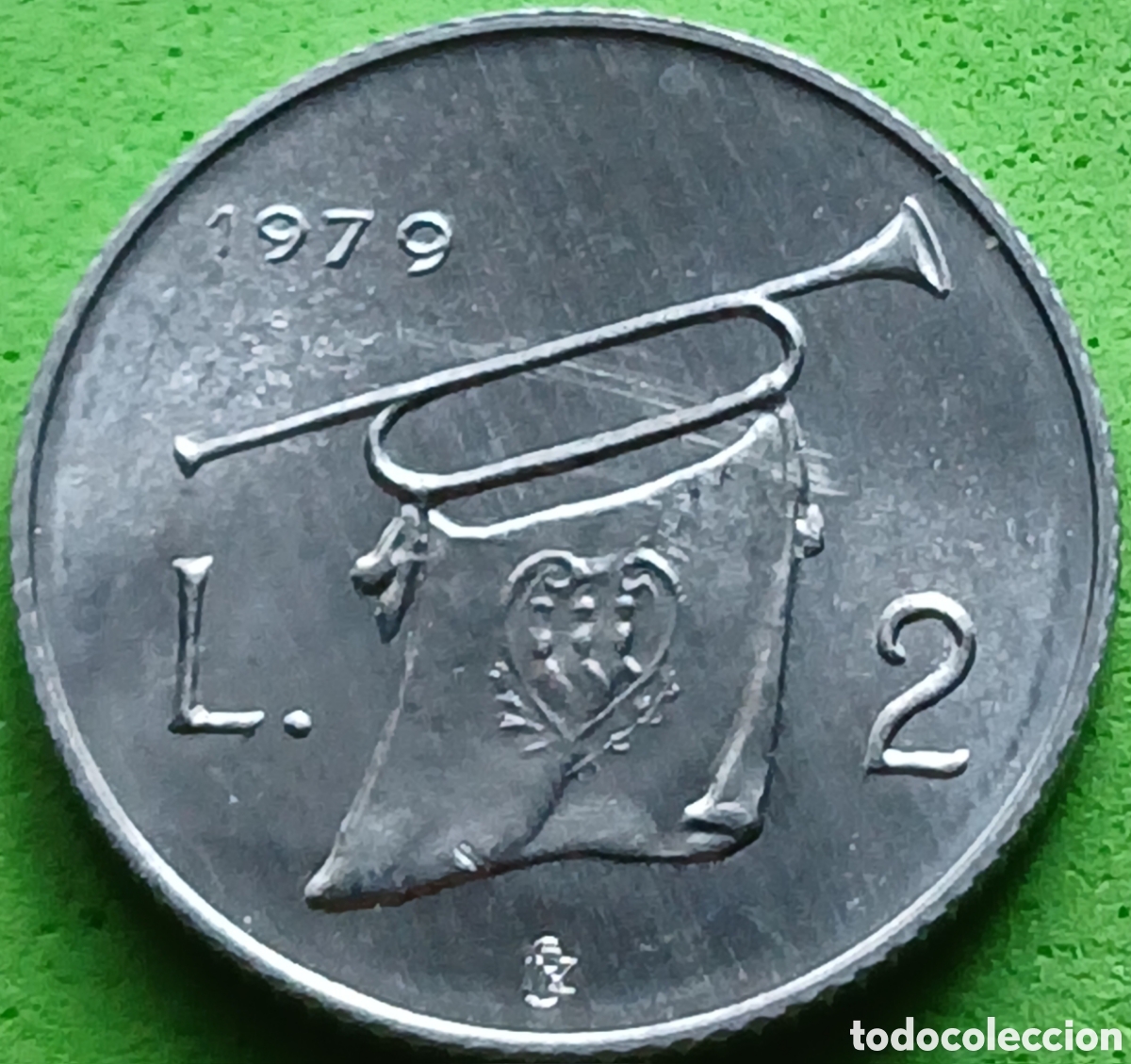 Monedas antiguas de Europa: San Marino 2 liras 1979 km#90 &Oacute;rganos institucionales del estado