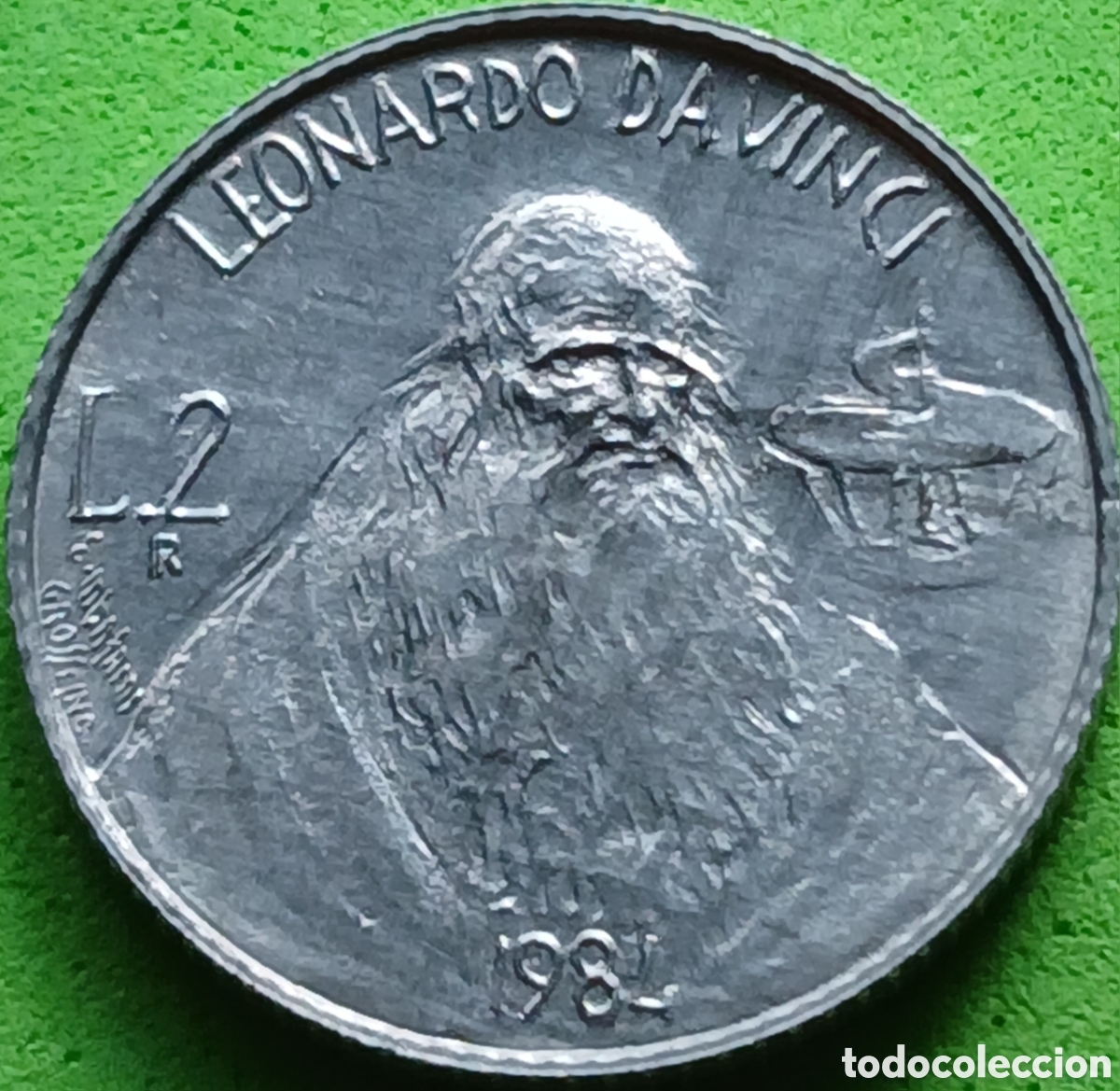 Monedas antiguas de Europa: San Marino 2 liras 1984 km#160 Cient&iacute;ficos