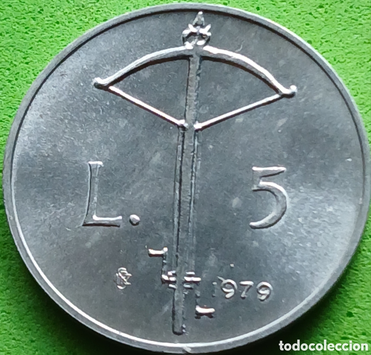 Monedas antiguas de Europa: San Marino 5 liras 1979 km#91 &Oacute;rganos institucionales del estado