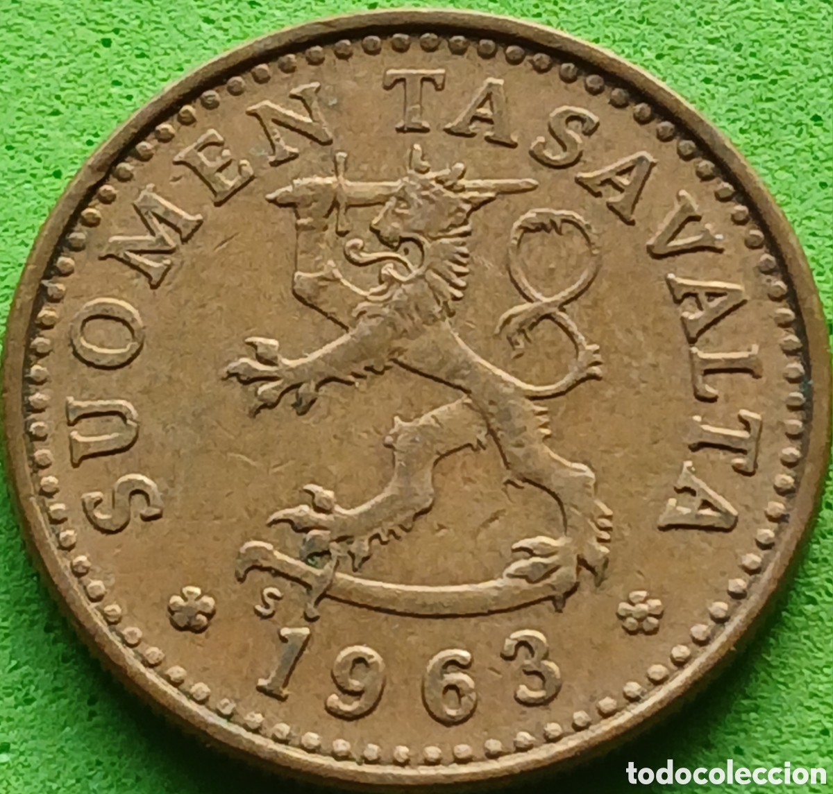 Monedas antiguas de Europa: Finlandia 10 pennia 1963 km#46
