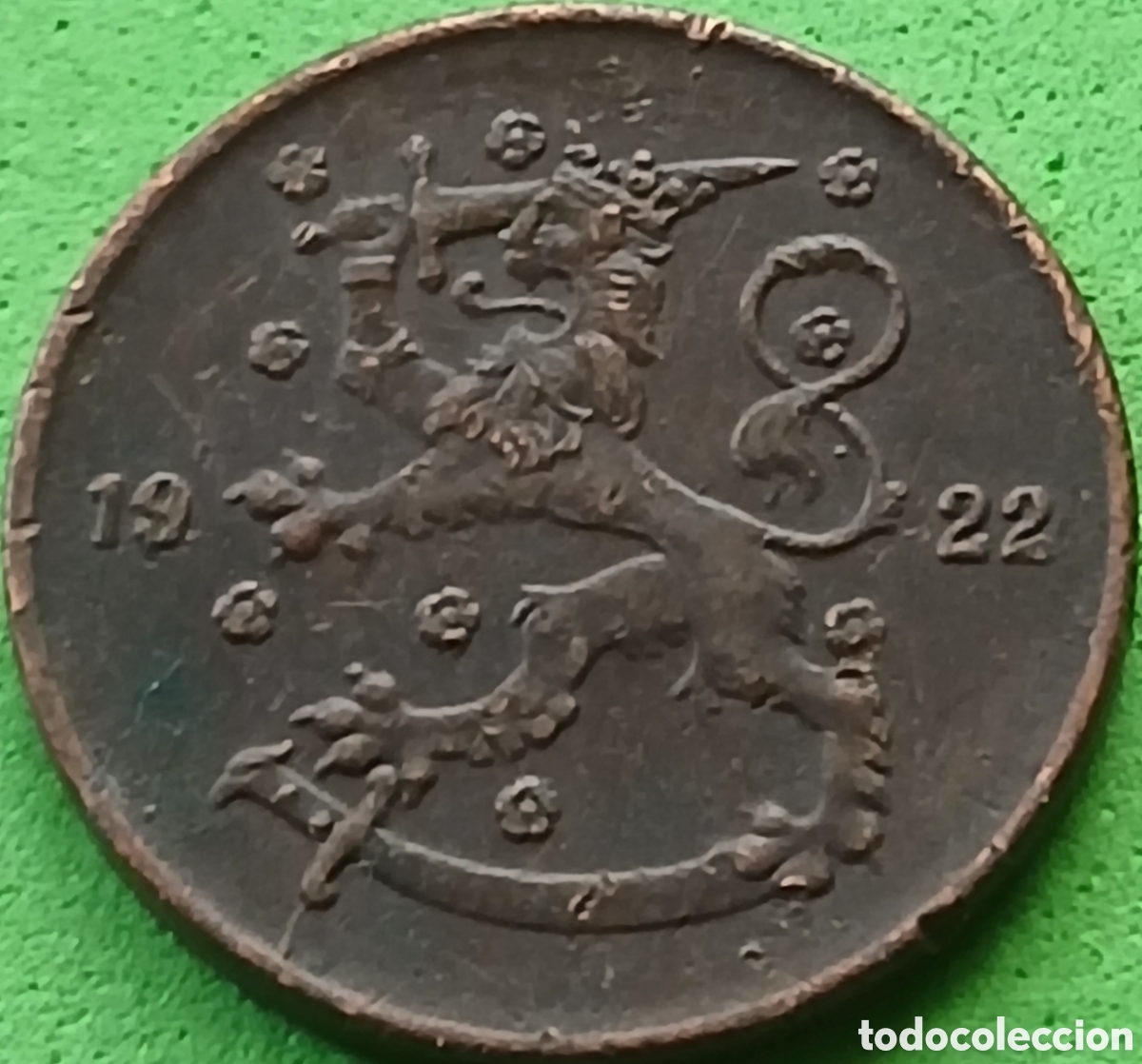 Monedas antiguas de Europa: Finlandia 5 pennia 1922 km#22