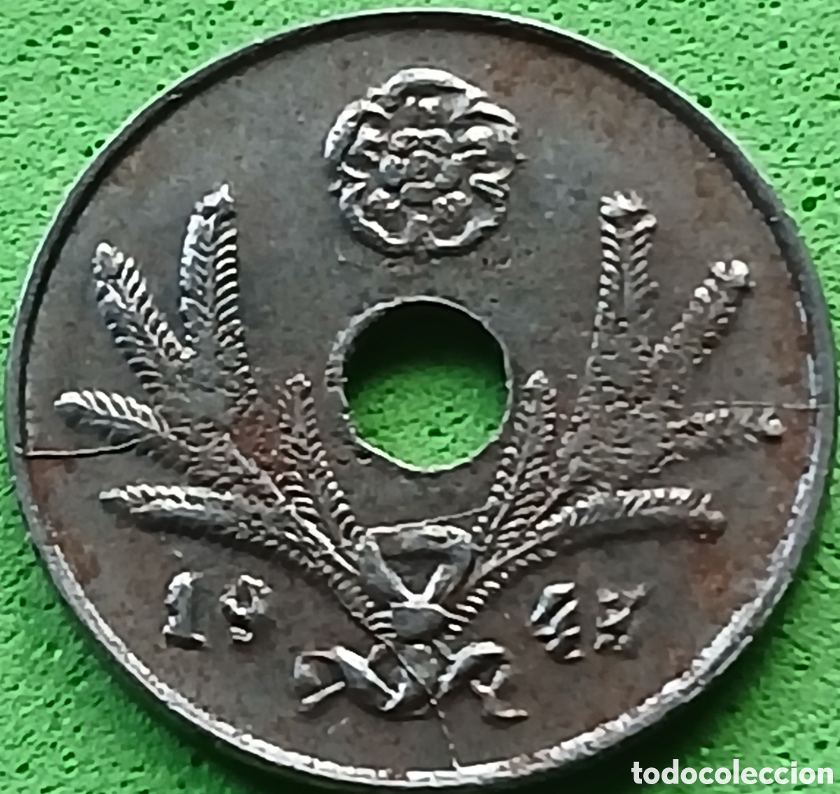 Monedas antiguas de Europa: Finlandia 10 pennia 1945 km#34 poco com&uacute;n!!