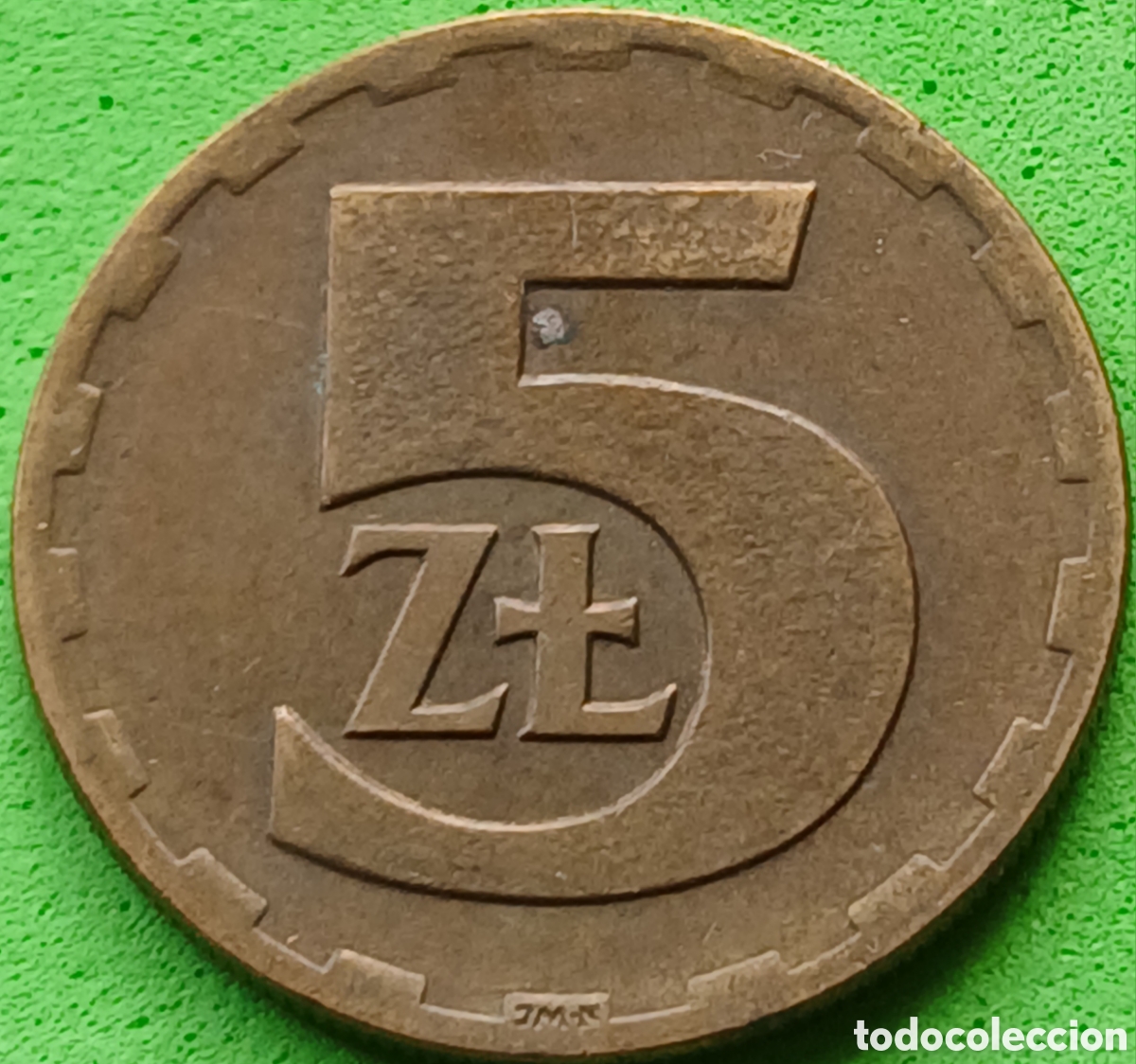 Monedas antiguas de Europa: Polonia 5 zlotych 1975 Y#81.1