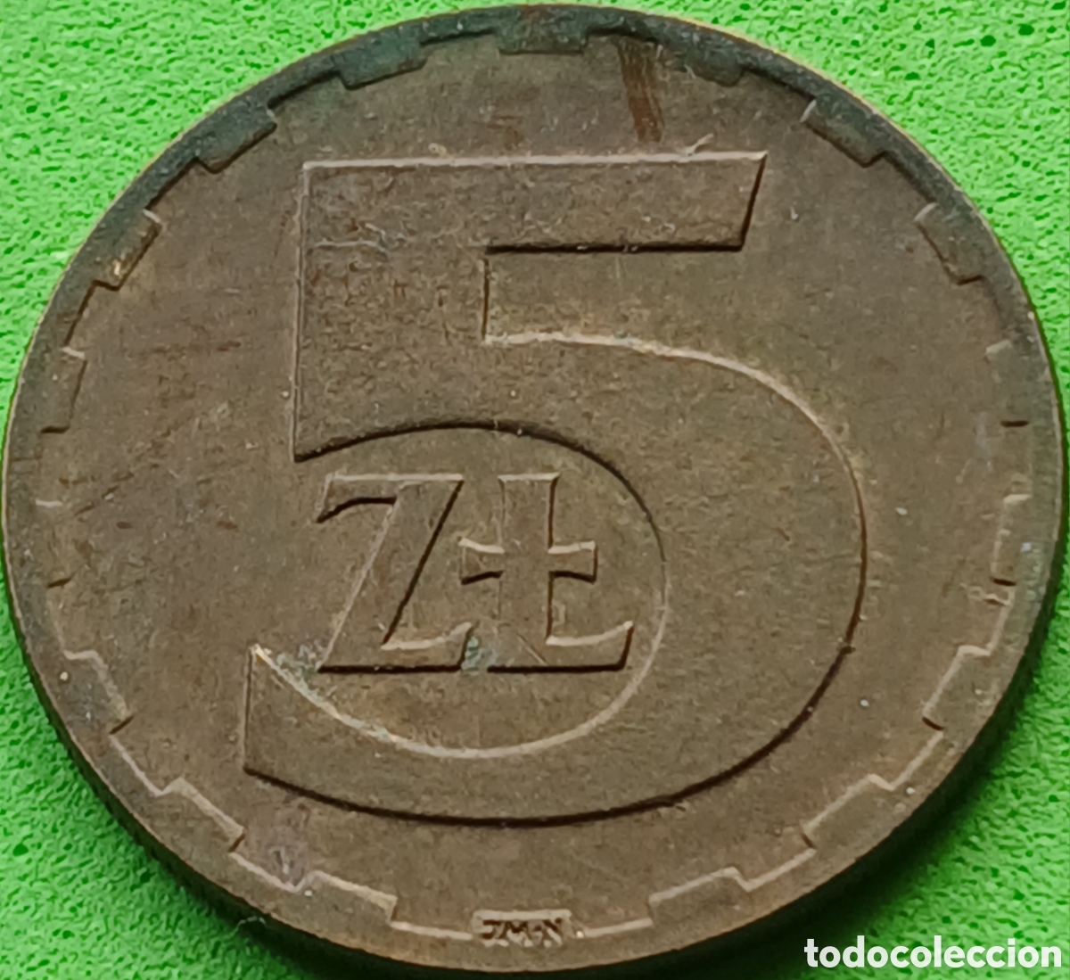 Monedas antiguas de Europa: Polonia 5 zlotych 1977 Y#81.1