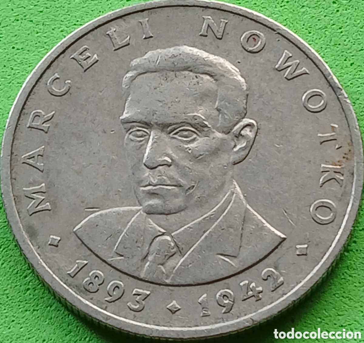 Monedas antiguas de Europa: Polonia 20 zlotych 1976 Y#69 Marceli Nowotko, sin marca de ceca