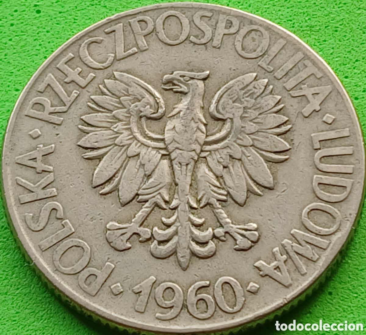 Monedas antiguas de Europa: Polonia 10 zlotych 1960 Y#50