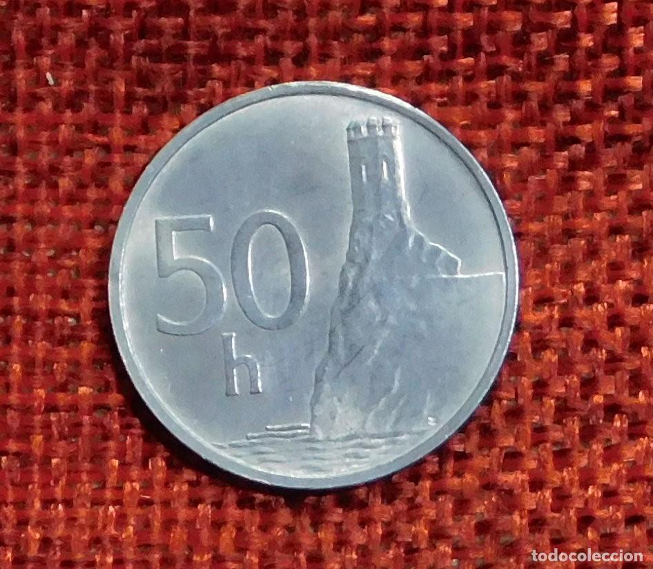 Monedas antiguas de Europa: Eslovaquia Slovensk&aacute; Republika - 1993 - 50 Halierov
