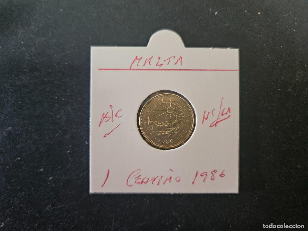 Monedas antiguas de Europa: MALTA 1 CENTIMO 1986 BC KM=78 (NIQUEL-LAT&Oacute;N)