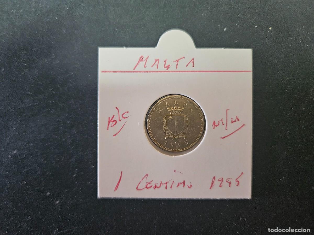 Monedas antiguas de Europa: MALTA 1 CENTIMO 1995 BC KM=93 (NIQUEL-LAT&Oacute;N)