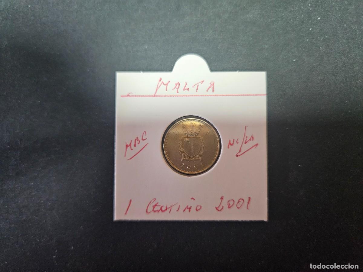 Monedas antiguas de Europa: MALTA 1 CENTIMO 2001 MBC KM=93 (NIQUEL-LAT&Oacute;N)