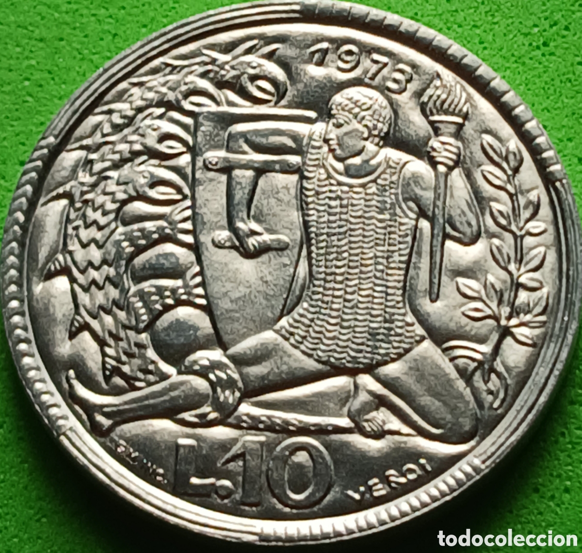 Monedas antiguas de Europa: San Marino 10 liras 1973 km#25