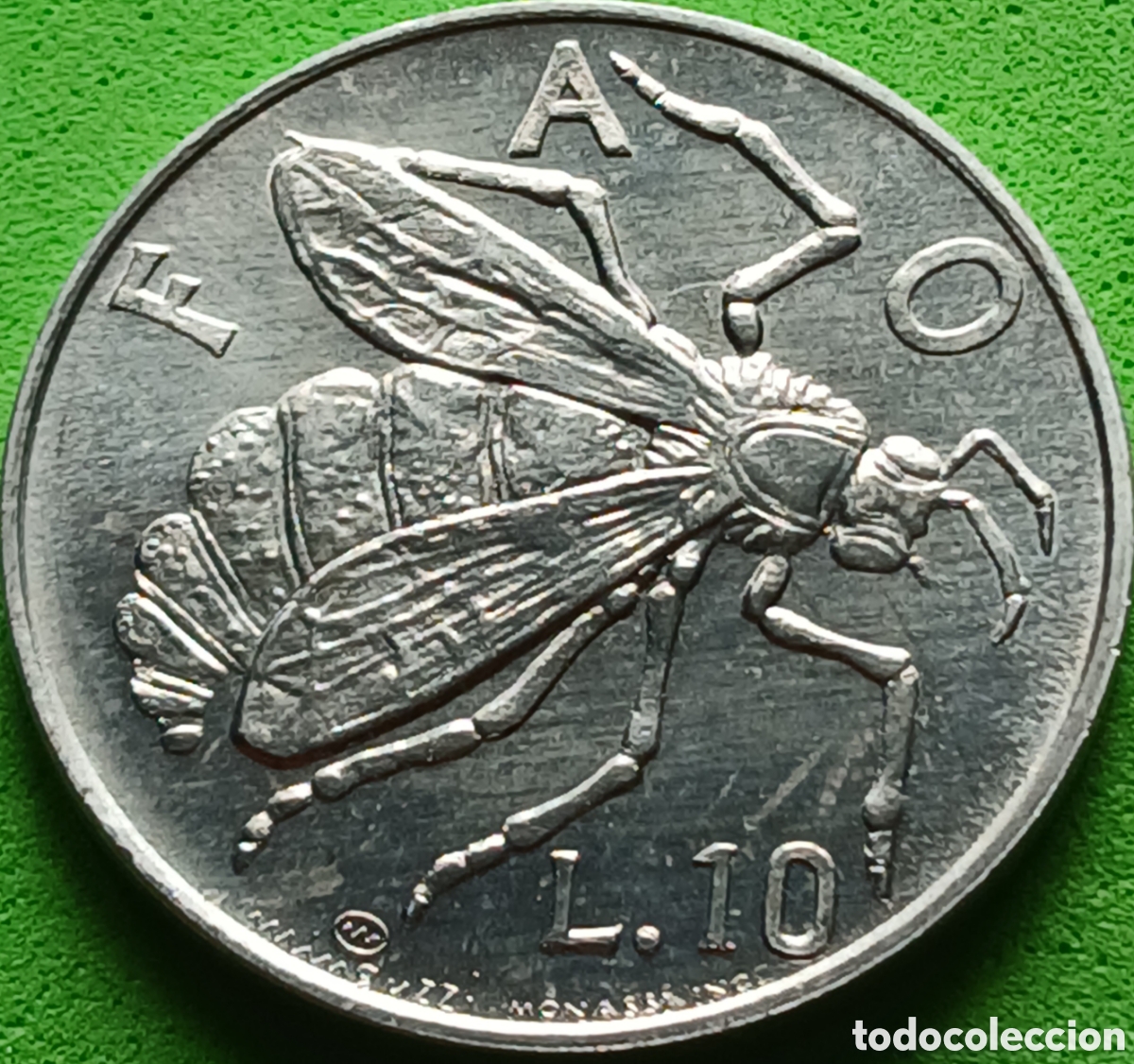 Monedas antiguas de Europa: San Marino 10 liras 1974 km#33 FAO