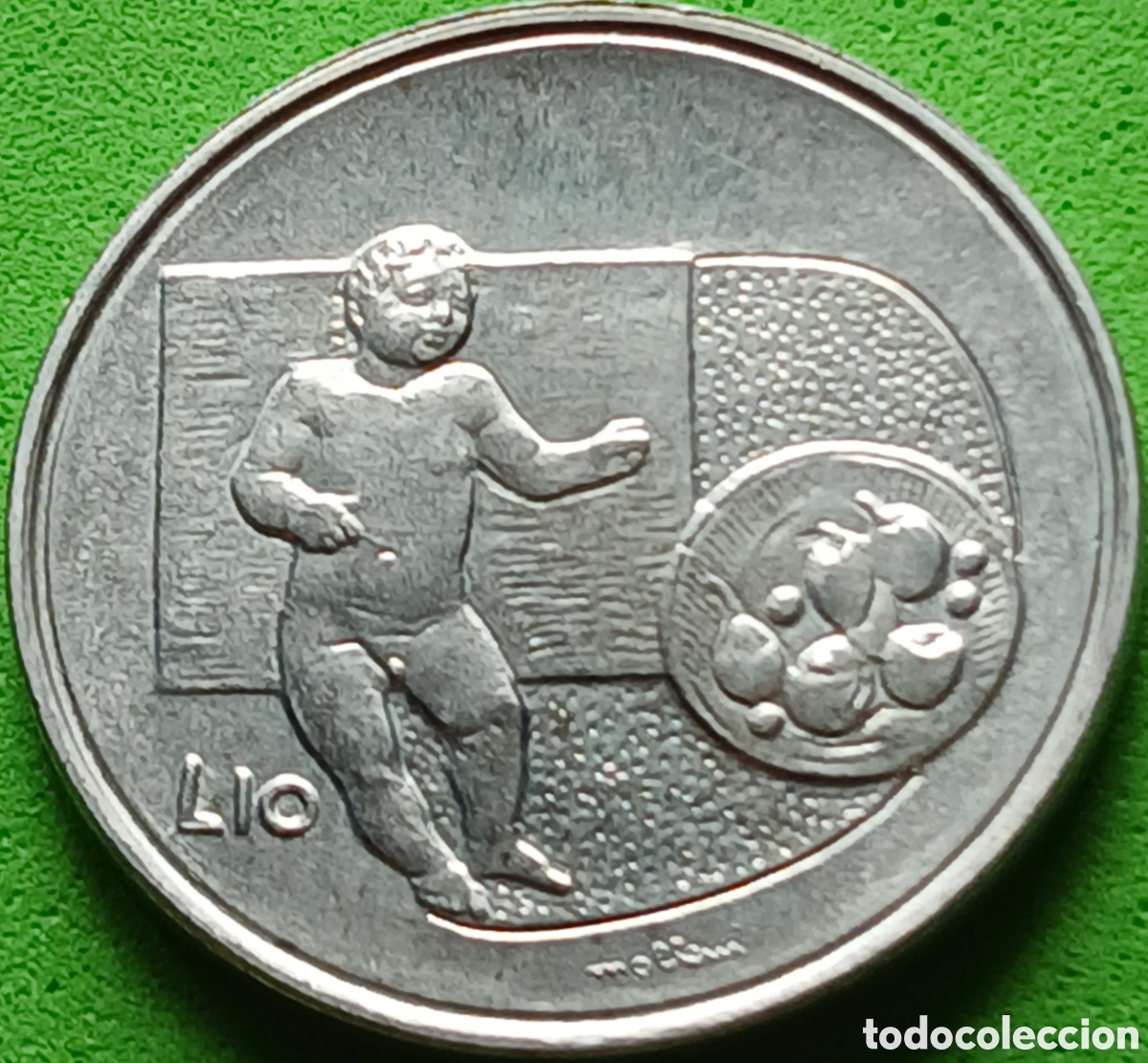 Monedas antiguas de Europa: San Marino 10 liras 1976 km#54 Rep&uacute;blica