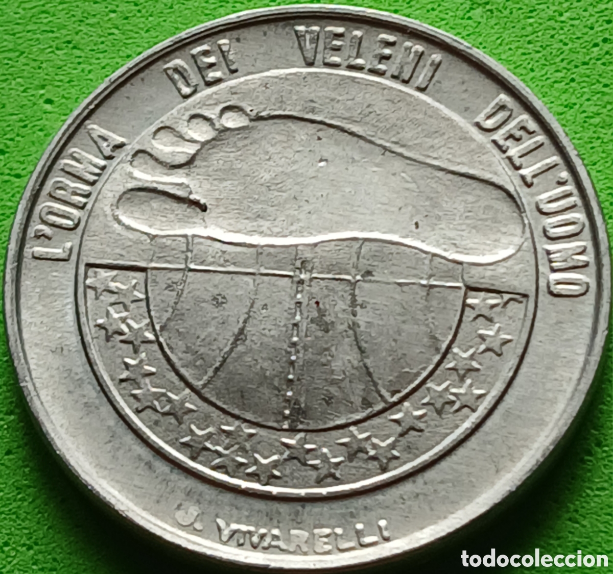 Monedas antiguas de Europa: San Marino 10 liras 1977 km#66 Ecolog&iacute;a