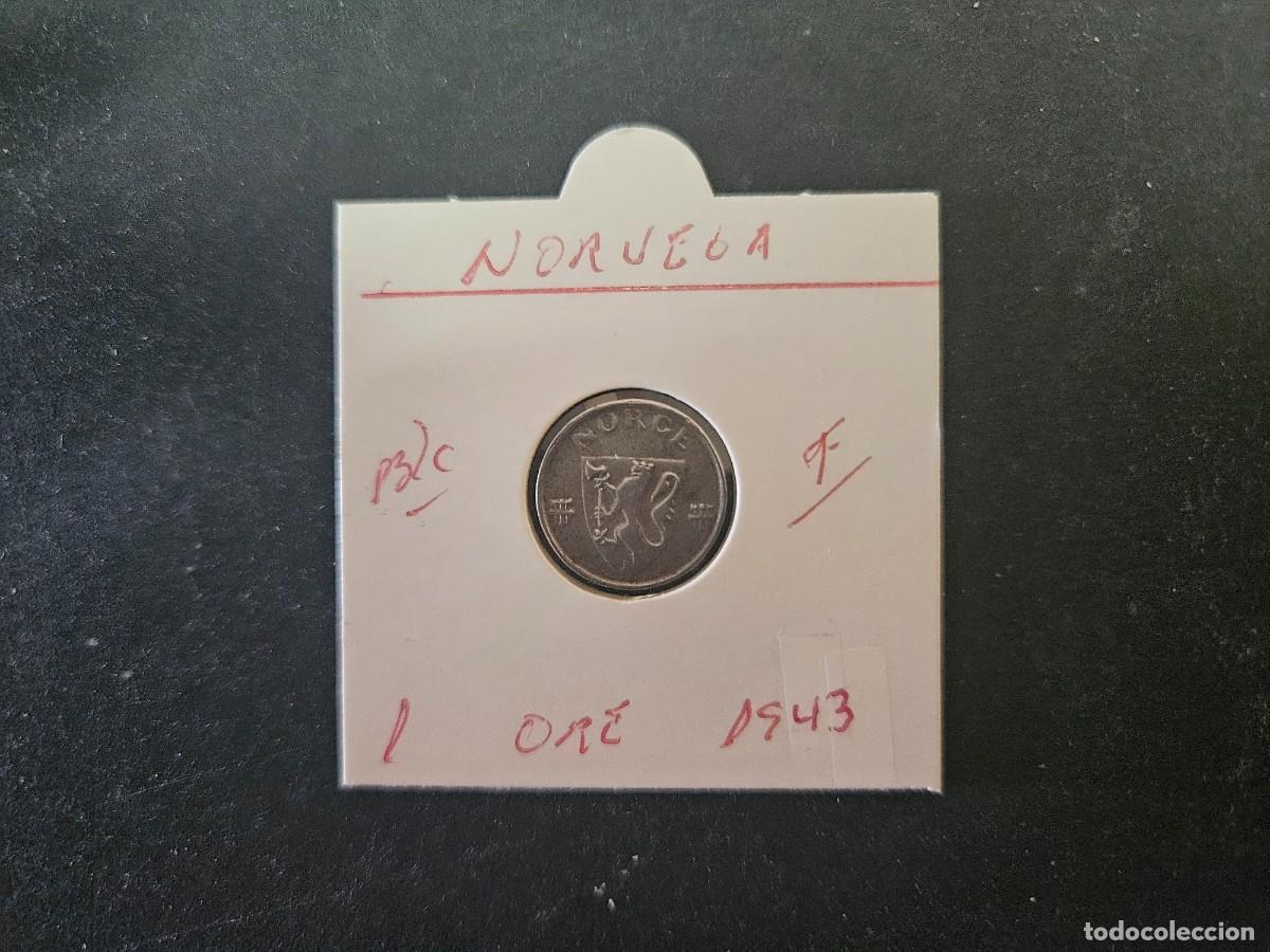 Monedas antiguas de Europa: NORUEGA 1 ORE 1943 BC KM=398 (HIERRO)