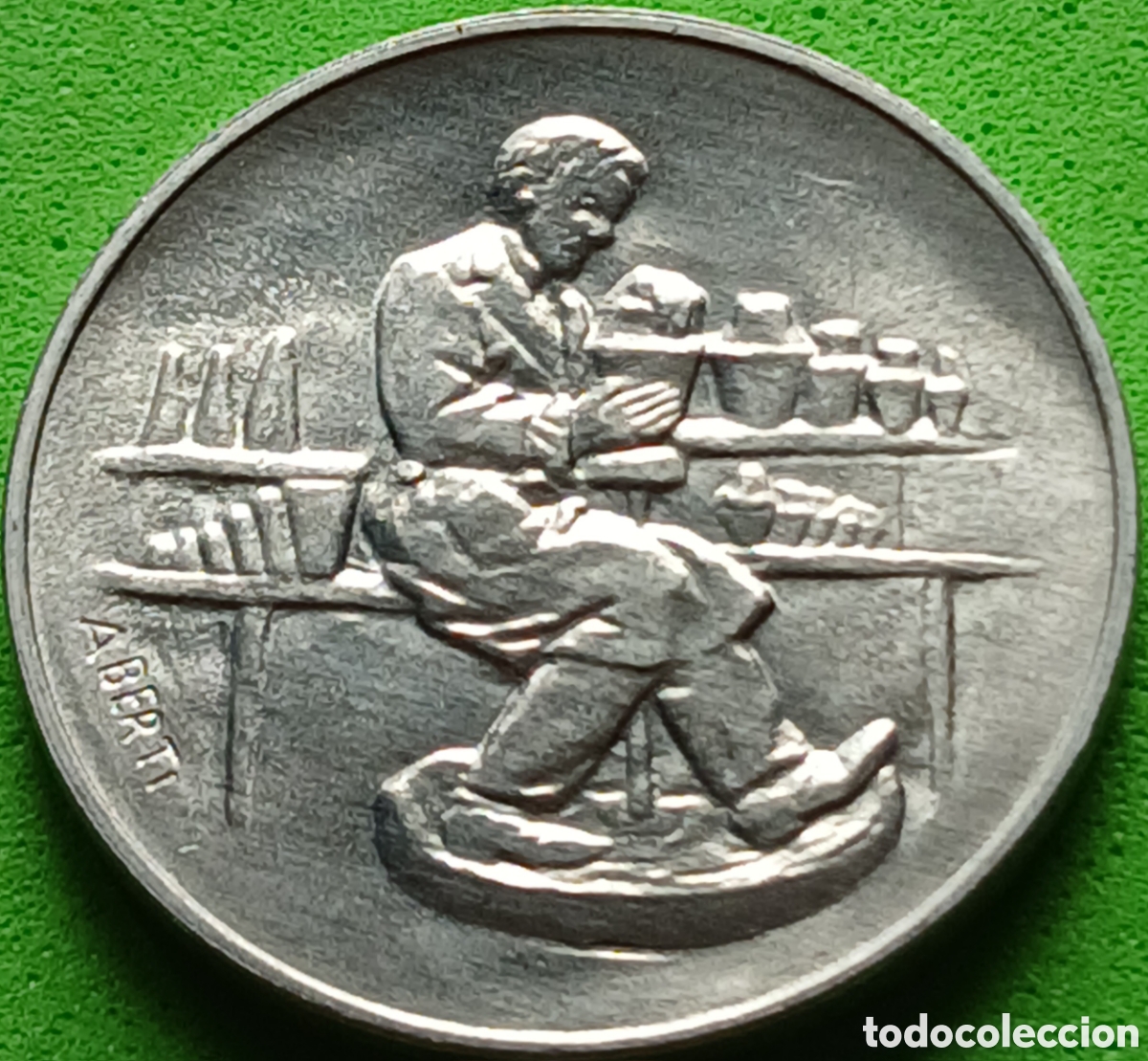 Monedas antiguas de Europa: San Marino 10 liras 1978 km#79 El trabajo