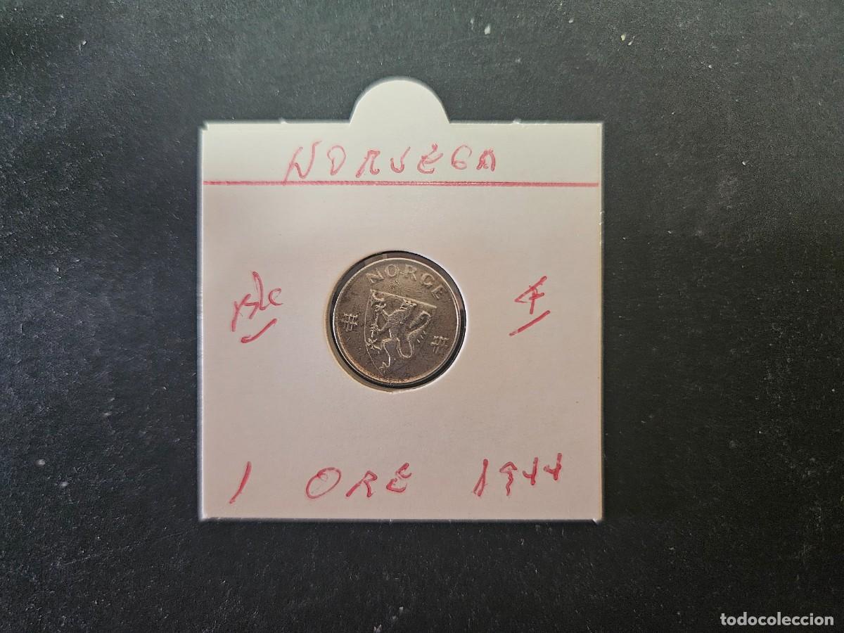 Monedas antiguas de Europa: NORUEGA 1 ORE 1944 BC KM=398 (HIERRO)