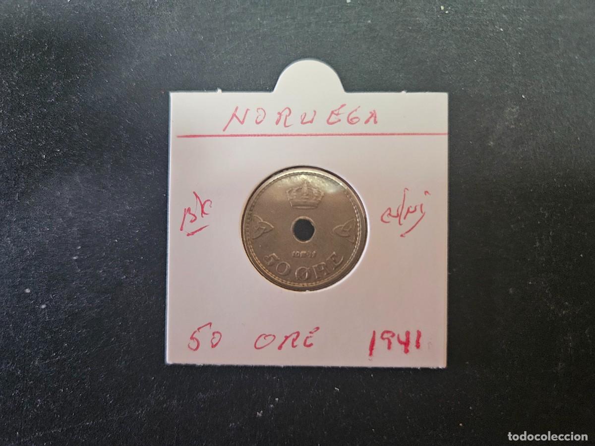 Monedas antiguas de Europa: NORUEGA 50 ORE 1941 BC KM=386 (CUPRONIQUEL)