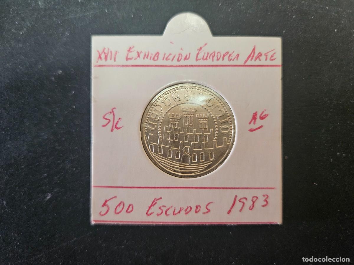 Monedas antiguas de Europa: PORTUGAL 500 ESCUDOS 1983 S/C KM=620 (PLATA) XVII EXP. ARTE EUROPEO