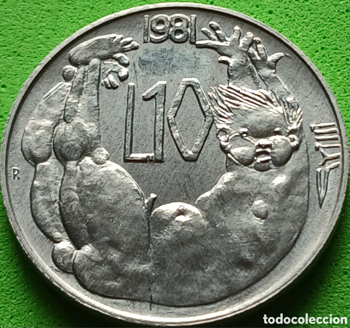 Monedas antiguas de Europa: San Marino 10 liras 1981 km#119 Paz