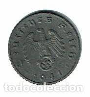 Monedas antiguas de Europa: ALEMANIA 5 PFENNIG GOBIERNO NAZI 1941 CECA A - reichspfennig ZINC - ESV&Aacute;STICA - 2&ordf; GUERRA MUNDIAL