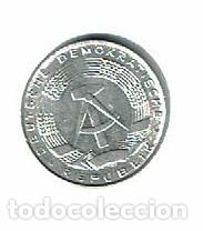 Monedas antiguas de Europa: ALEMANIA 1 PFENNIG 1975 A ALEMANIA REPUBLICA DEMOCRATICA DDR - MONEDA DEL TEL&Oacute;N DE ACERO COMUNISTA