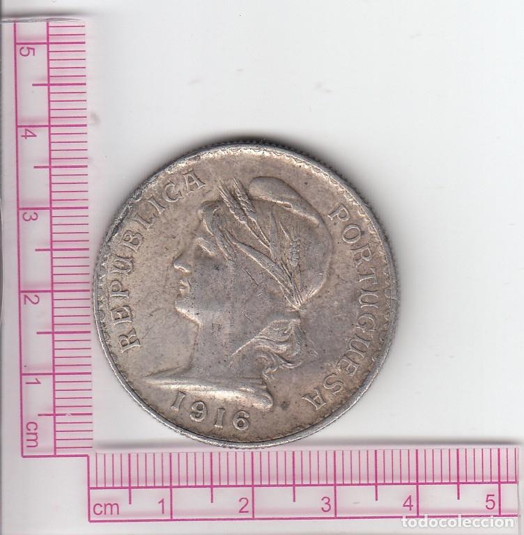 Monedas antiguas de Europa: CR1337 MONEDA PORTUGAL 1 ESCUDO 1916 PLATA BRILLO ORIGINAL MBC+