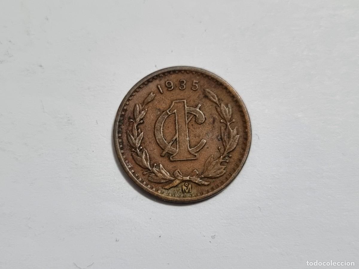 Monedas antiguas de Europa: Antigua Moneda Estados Unidos Mexicanos Mexico 1 Centavo 1935-M Coleccionista