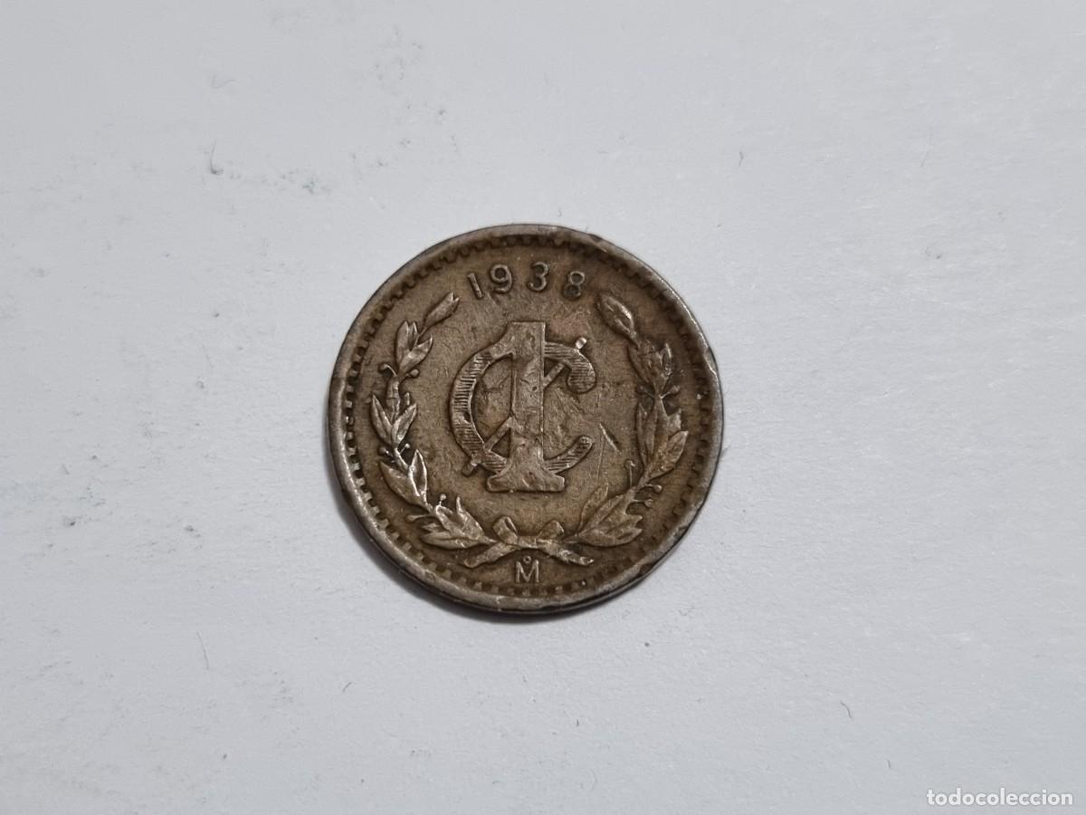 Monedas antiguas de Europa: Antigua Moneda Estados Unidos Mexicanos Mexico 1 Centavo 1938-M Coleccionista
