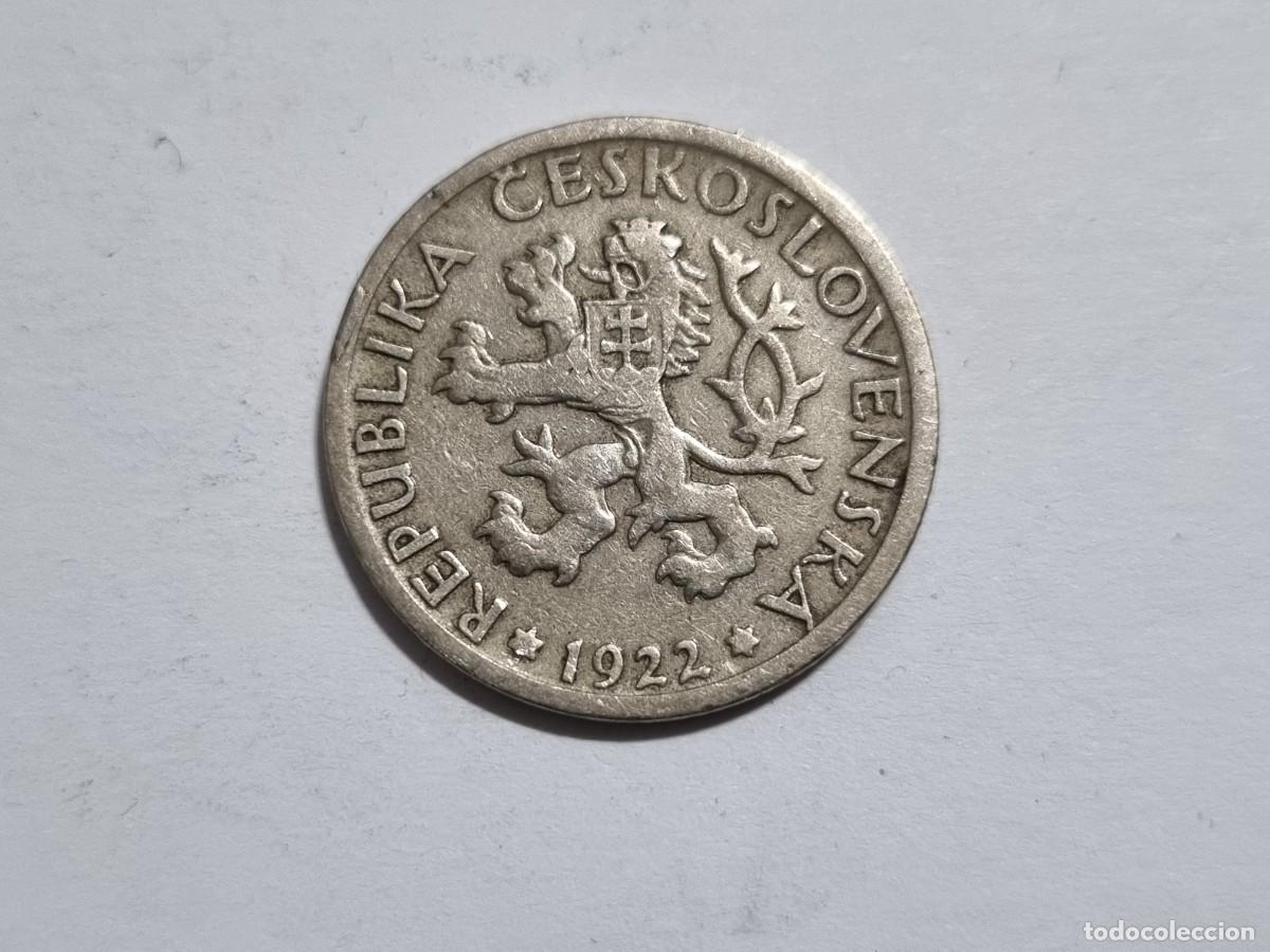Monedas antiguas de Europa: Antigua Moneda Republica Checa Checoslovaquia 1 Corona 1922 Coleccionista
