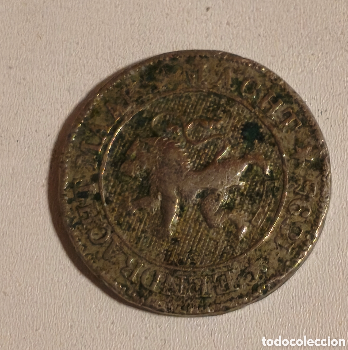 Monedas antiguas de Europa: B&Eacute;LGICA 10 C&Eacute;NTIMOS 1895