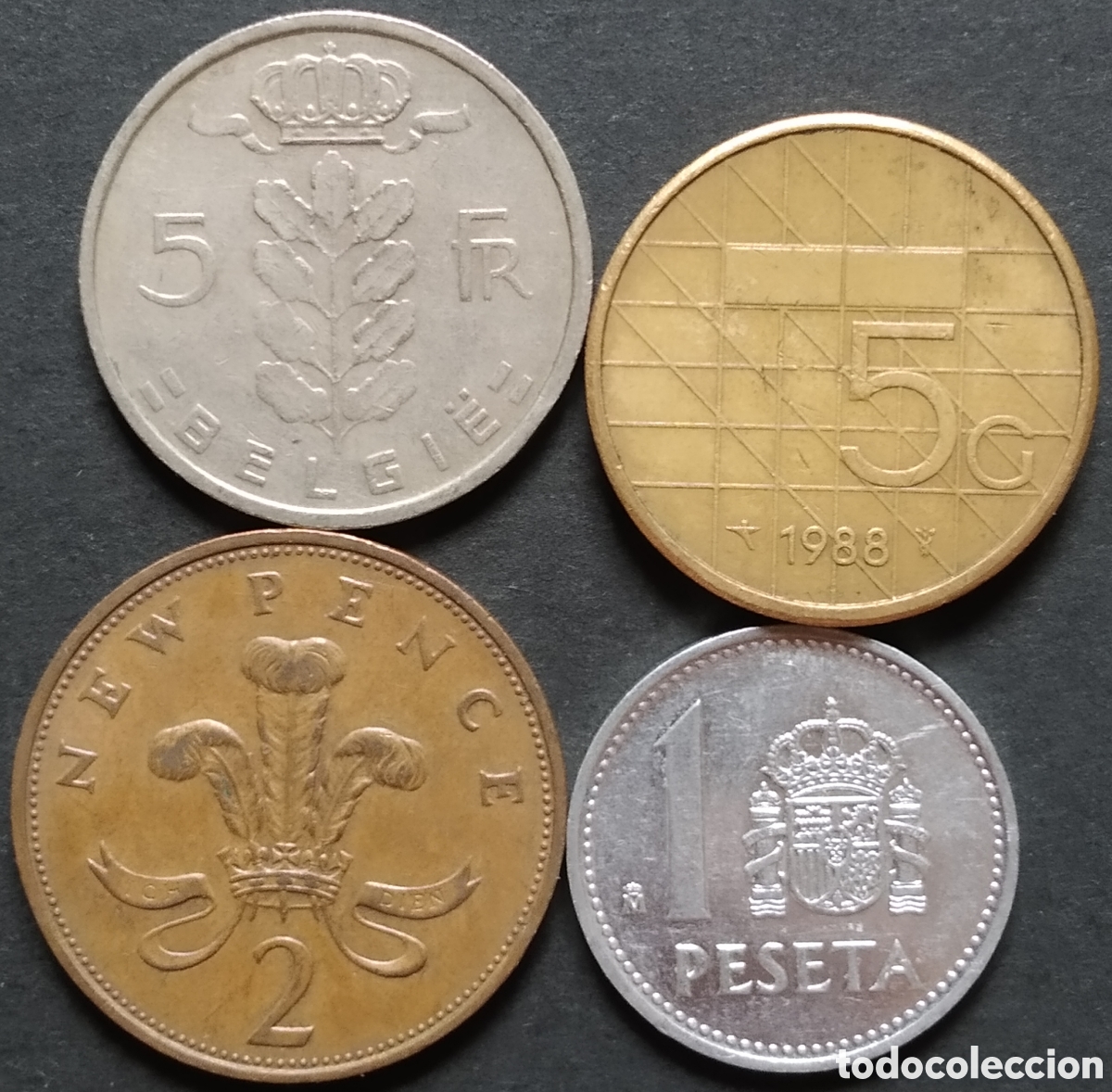 Monedas antiguas de Europa: LOTE MONEDAS N&deg; 0178 - LOTE DE 4 MONEDAS INTERNACIONALES