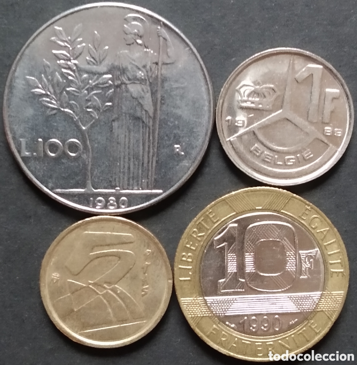 Monedas antiguas de Europa: LOTE MONEDAS N&deg; 0179 - LOTE DE 4 MONEDAS INTERNACIONALES