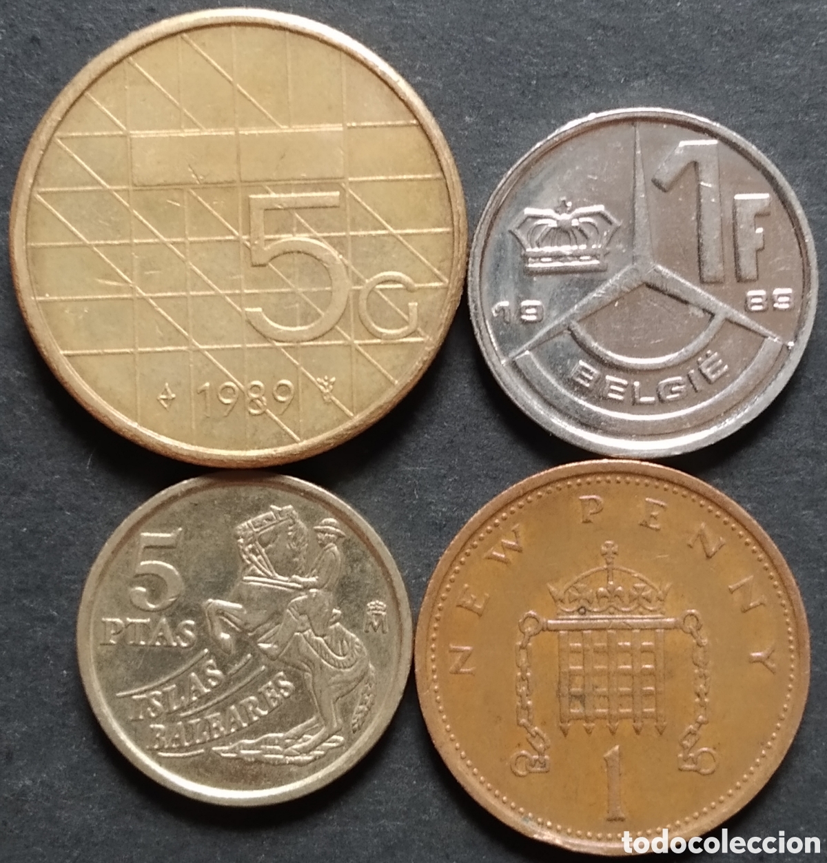 Monedas antiguas de Europa: LOTE MONEDAS N&deg; 0181 - LOTE DE 4 MONEDAS INTERNACIONALES