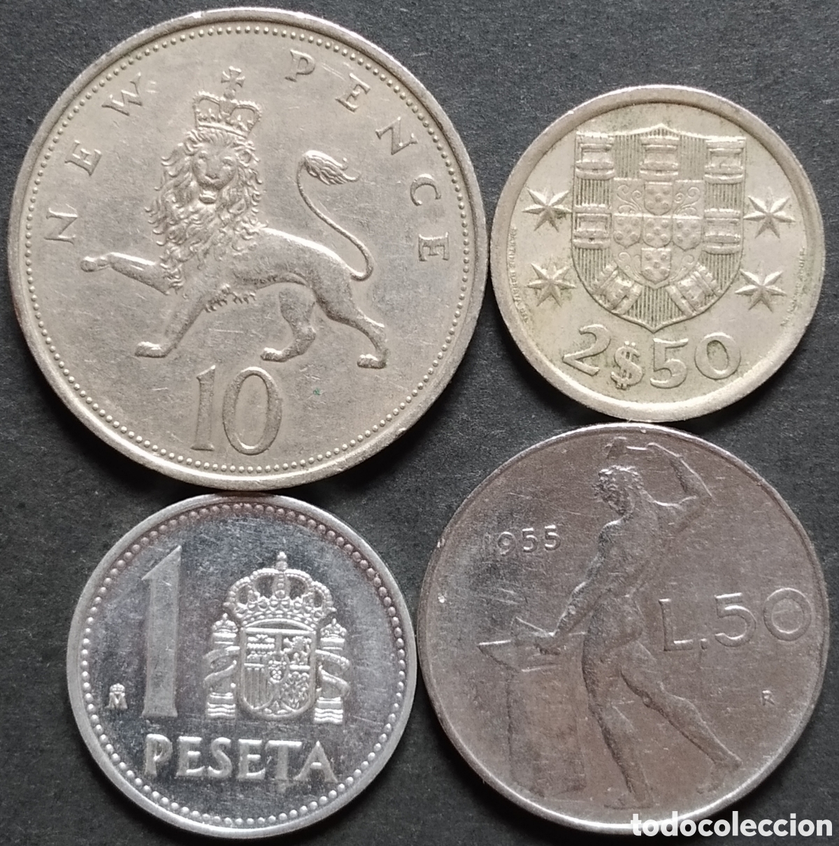Monedas antiguas de Europa: LOTE MONEDAS N&deg; 0183 - LOTE DE 4 MONEDAS INTERNACIONALES