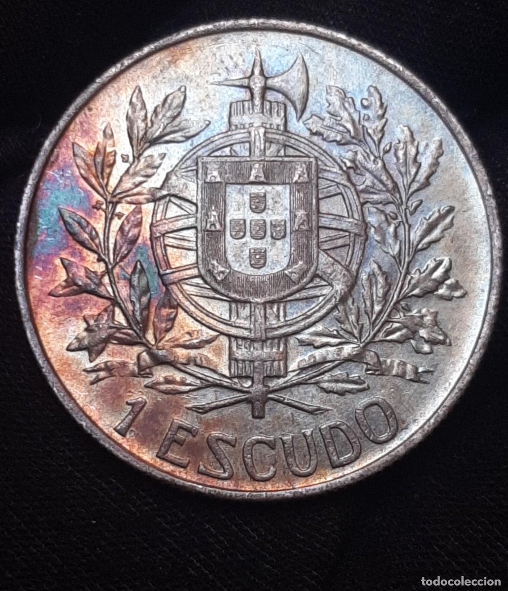 Monedas antiguas de Europa: Portugal - 1 Escudo 1914 &rdquo;Outubro 1910&rdquo; - PLATA