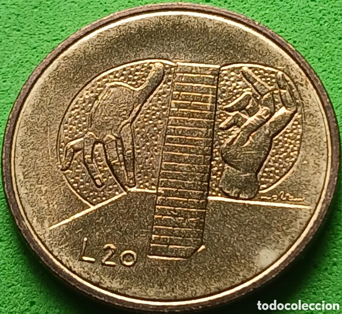 Monedas antiguas de Europa: San Marino 20 liras 1976 km#55 Rep&uacute;blica
