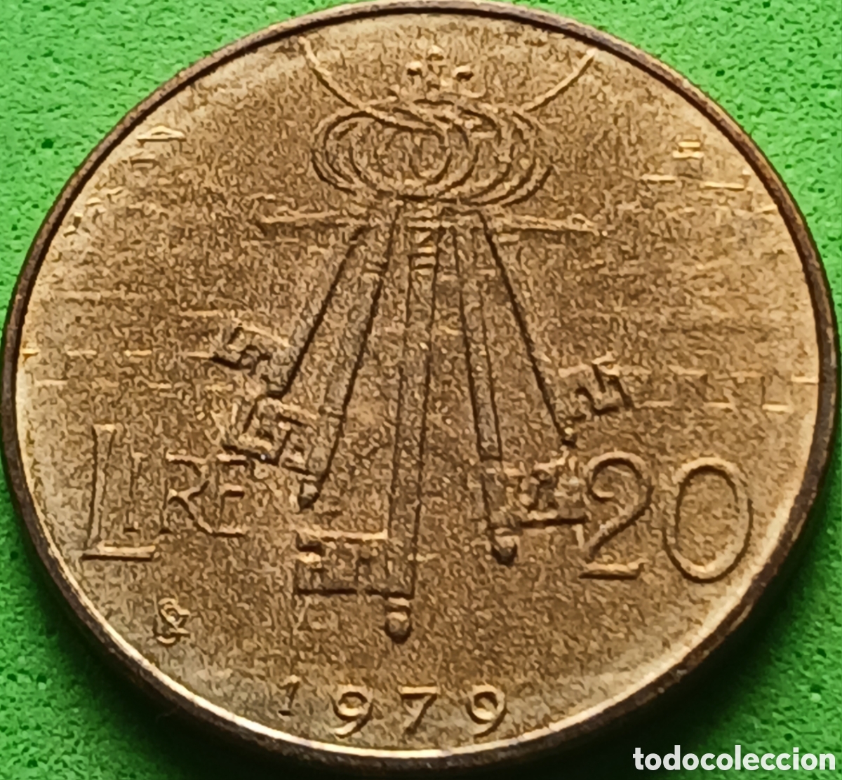 Monedas antiguas de Europa: San Marino 20 liras 1979 km#93 &Oacute;rganos institucionales del estado