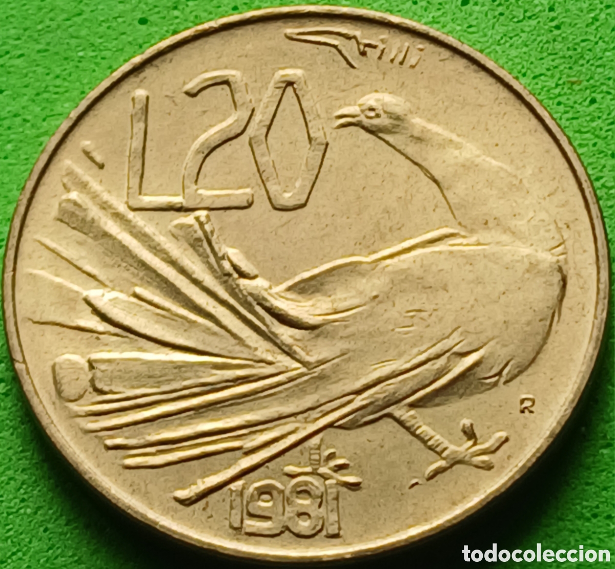 Monedas antiguas de Europa: San Marino 20 liras 1981 km#120 Paz