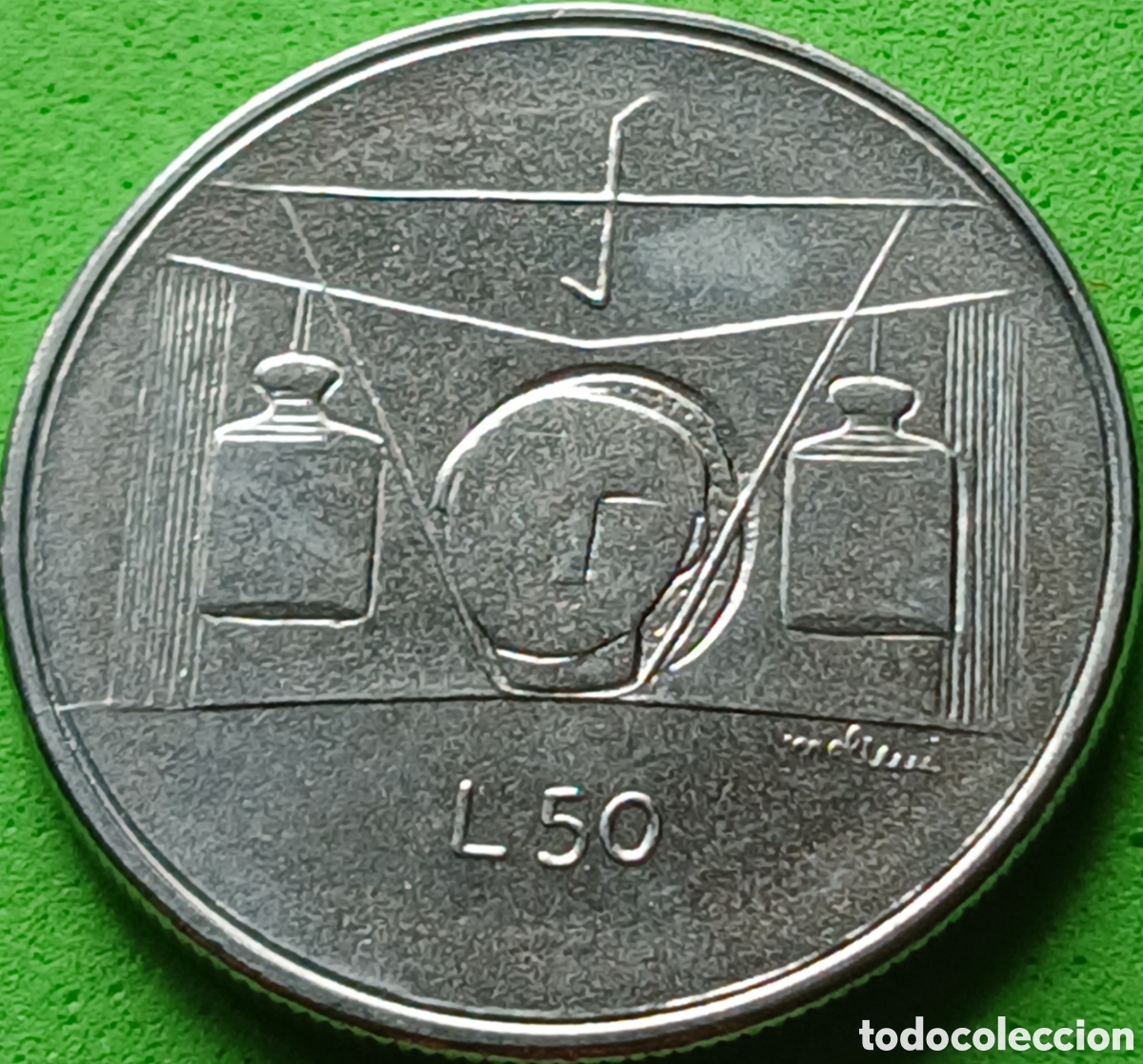 Monedas antiguas de Europa: San Marino 50 liras 1976 km#56 Rep&uacute;blica