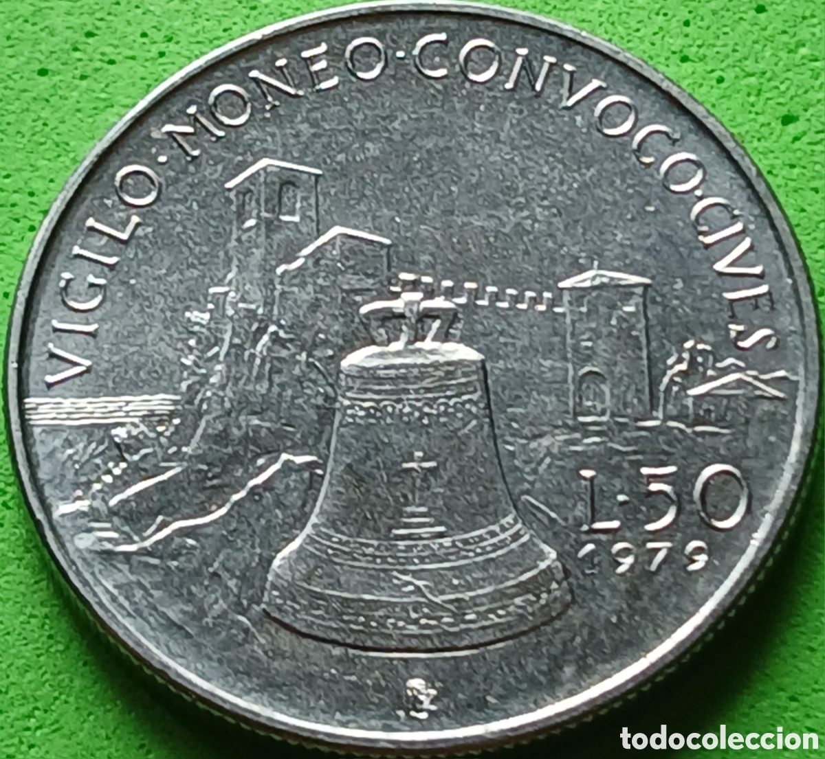 Monedas antiguas de Europa: San Marino 50 liras 1979 km#94 &Oacute;rganos institucionales del estado